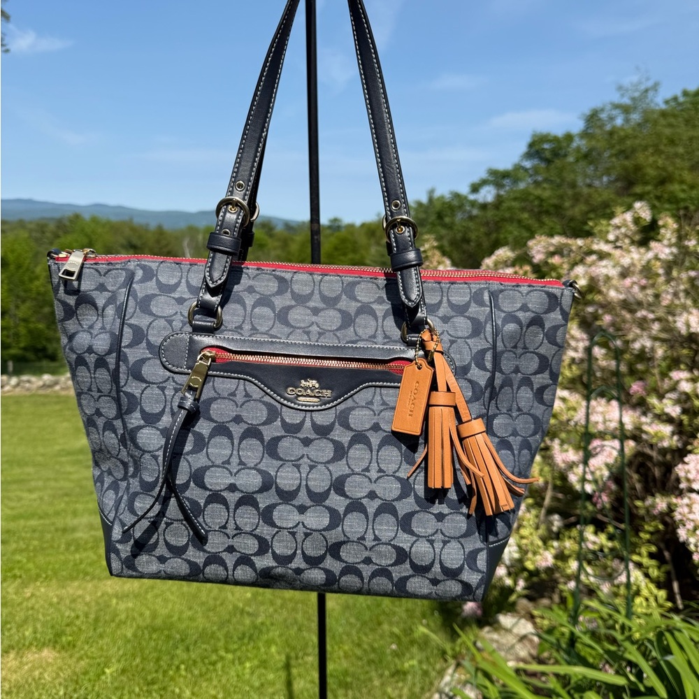 Coach Cleo Carryall Chambray